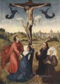 Crucifixión Tríptico panel central religioso Rogier van der Weyden religioso cristiano
